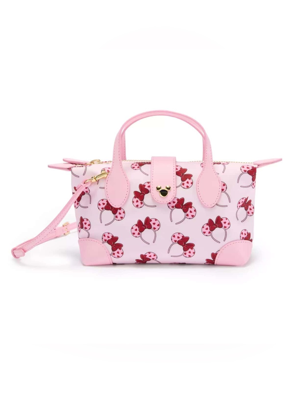 Nwt New Pink Minnie Mouse Pouchette Crossbody Bag Stoney Clover Lane Valentine
